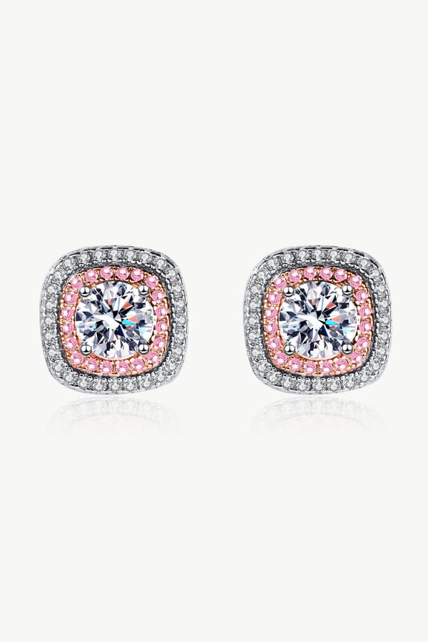 1 Carat Round Diamond Stud Earrings