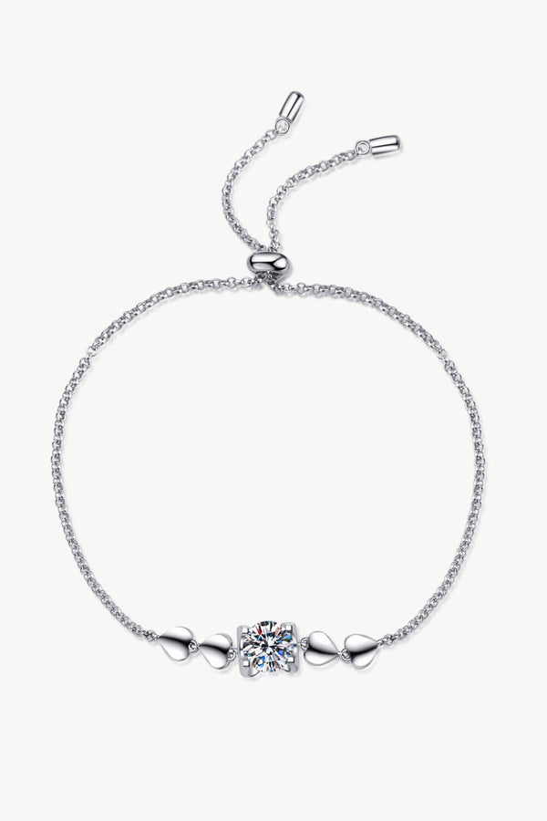 1 Carat Round Diamond Heart Bracelet