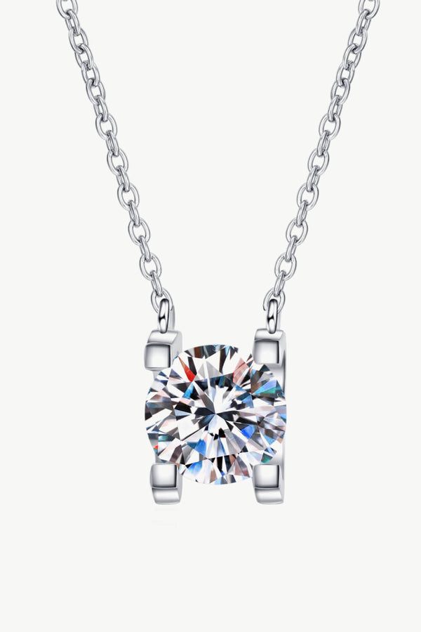 1 Carat Round Diamond Chain Necklace