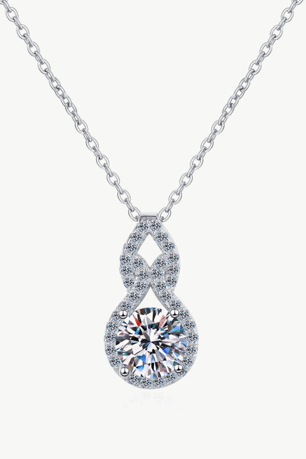 1 Carat Round Diamond Pendant Necklace