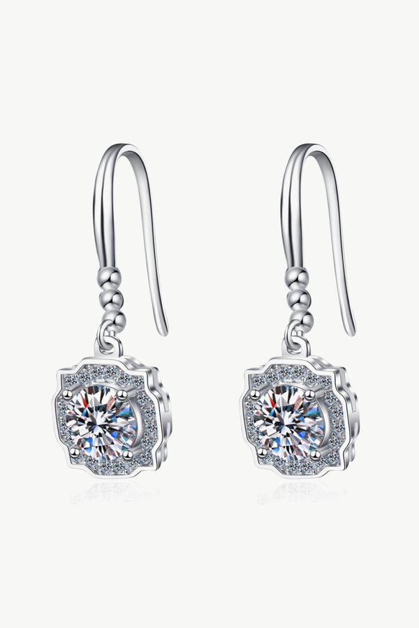 1 Carat Diamond Hook Earrings