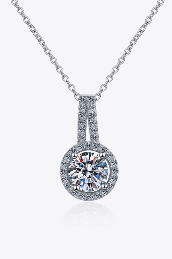 1 Carat Round Diamond Pendant Chain Necklace - Build You Up