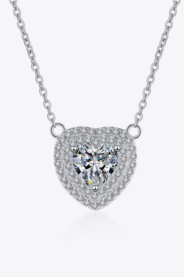 1 Carat Heart Diamond Pendant Necklace