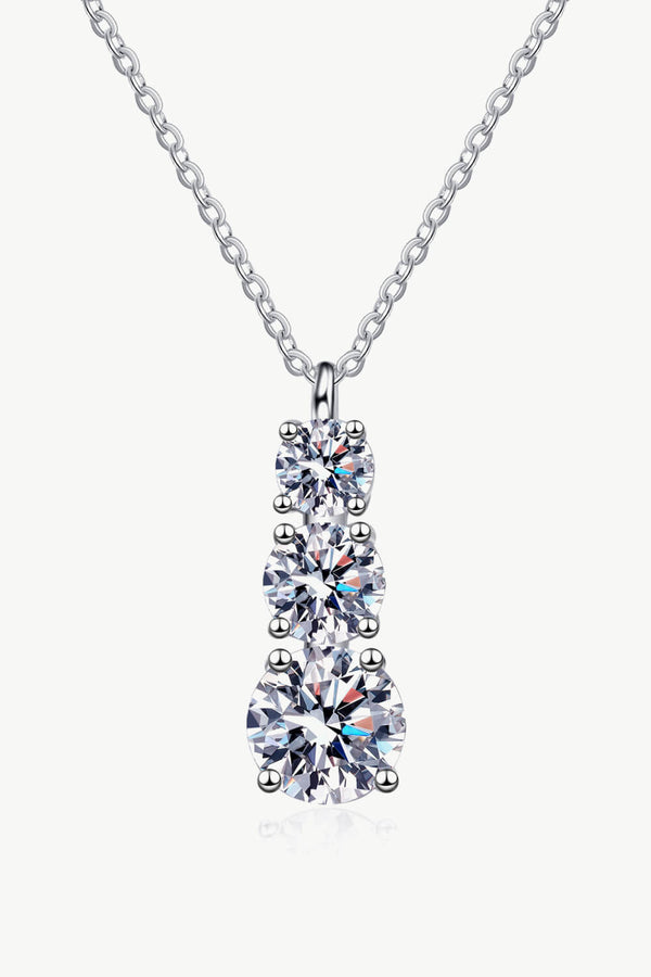 1.8 Carat Diamond Triple-Pendant Necklace